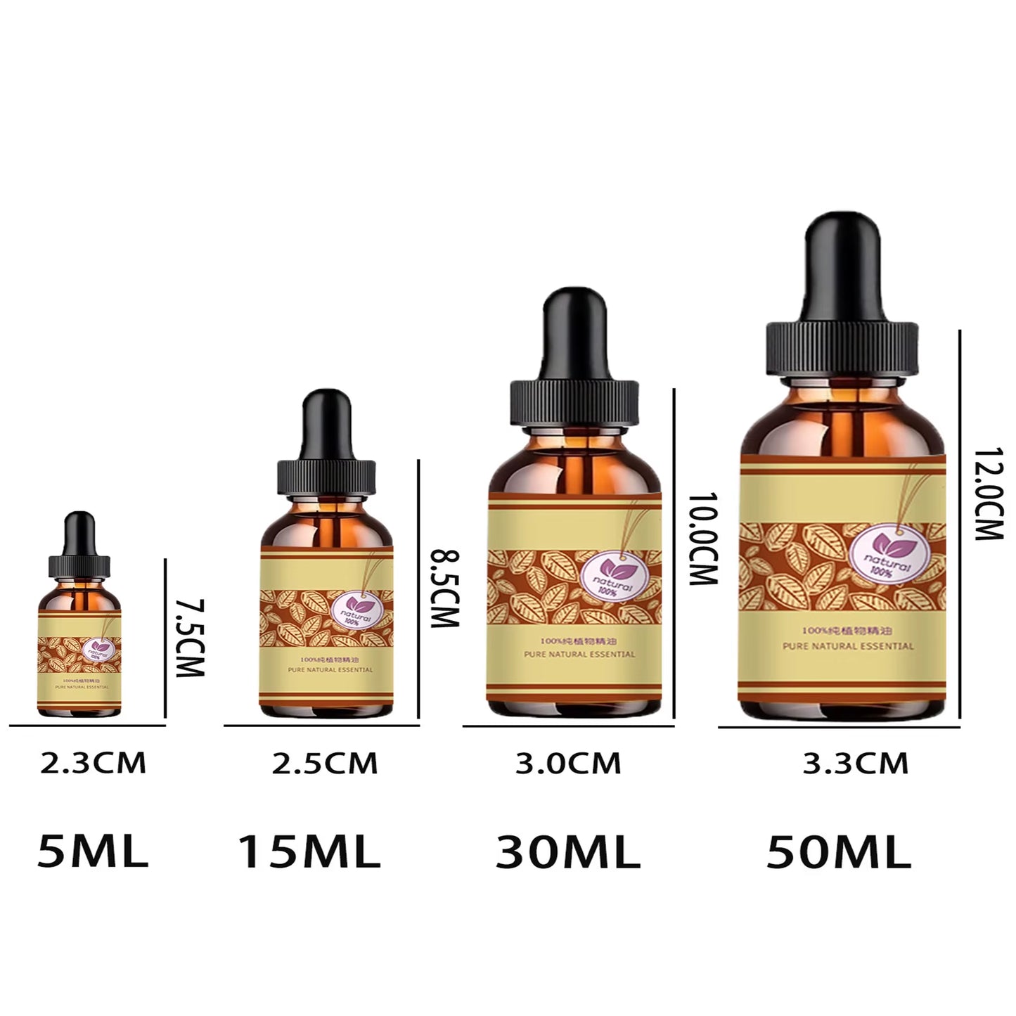 5ML/15ML/30ML/50ML 100% Natural Breast Plump Essential Oil Grow up Busty Breast Enlargement Breast Enlargement Massage Oil Cream