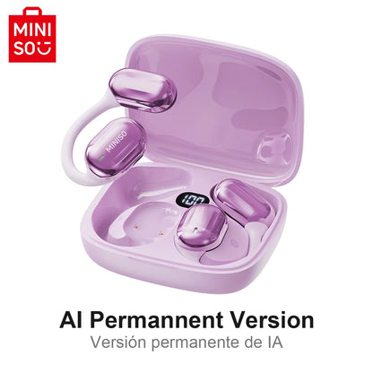 MINISO MS162 Intelligent Bluetooth Translation Earbuds Wireless Headphones Chat Headset Office Travel,16Mm Driver Unit