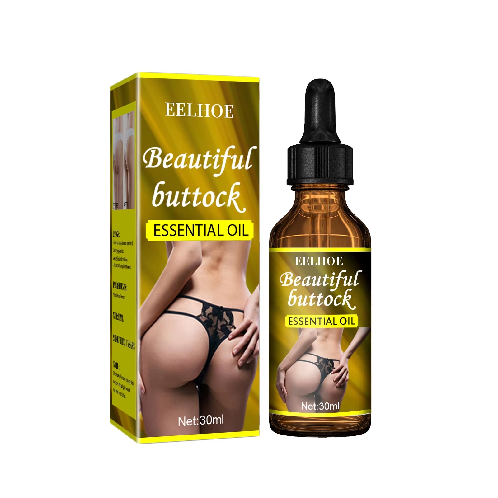 Natural Buttock Augmentation Oil for up Butt Firm Skin Hip Enlargement Oil Body Lotion Beauty Cosmetic Buttock Enlargement